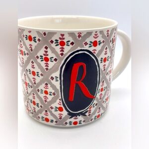 Anthropologie Monogram Friendship Ralph‎ Waldo Emerson Quote Mug 16oz Initial R